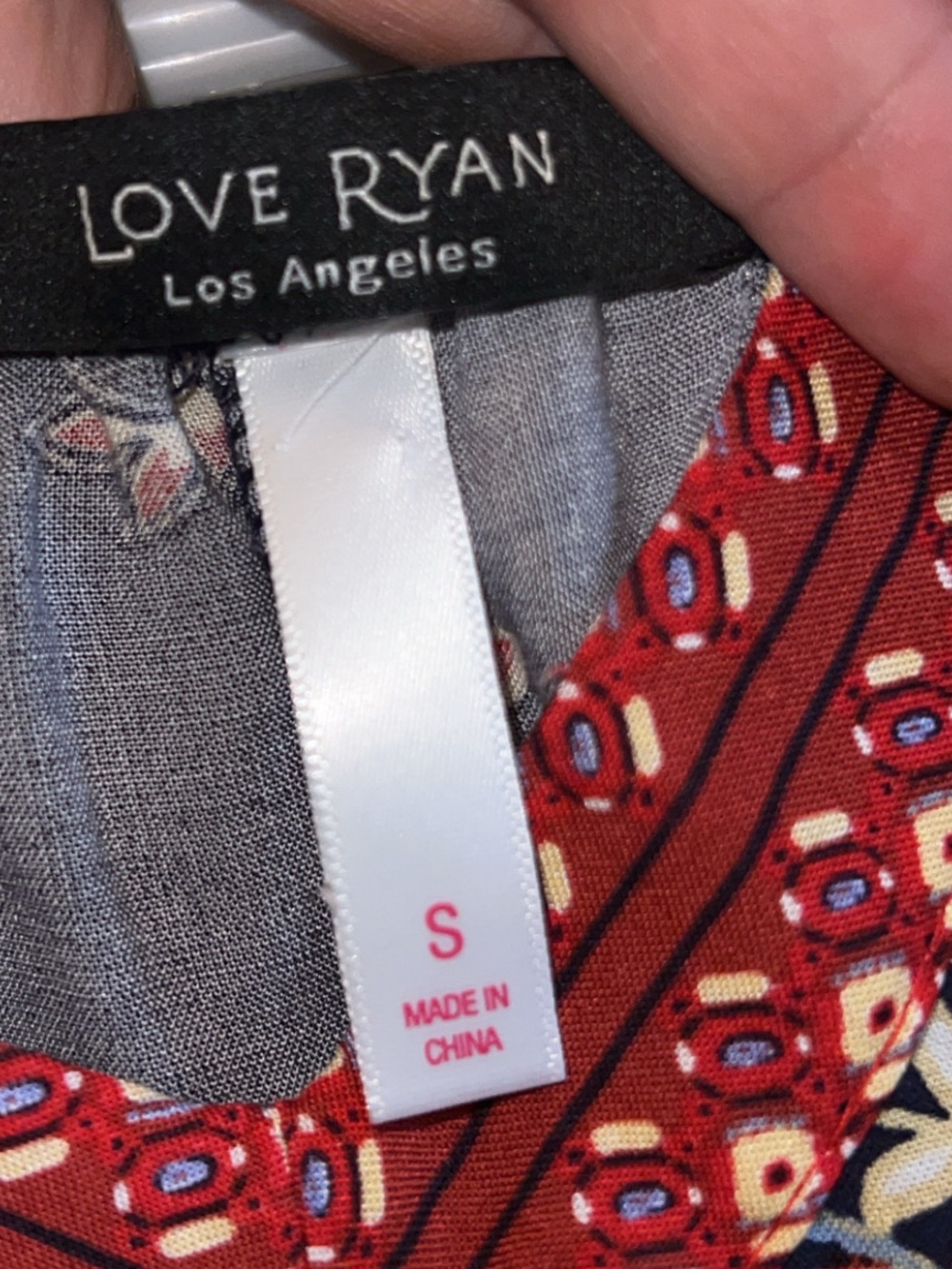 Love Ryan Los Angeles Boho Handkerchief Hem Midi Dress Navy Floral Small - Picture 5 of 5